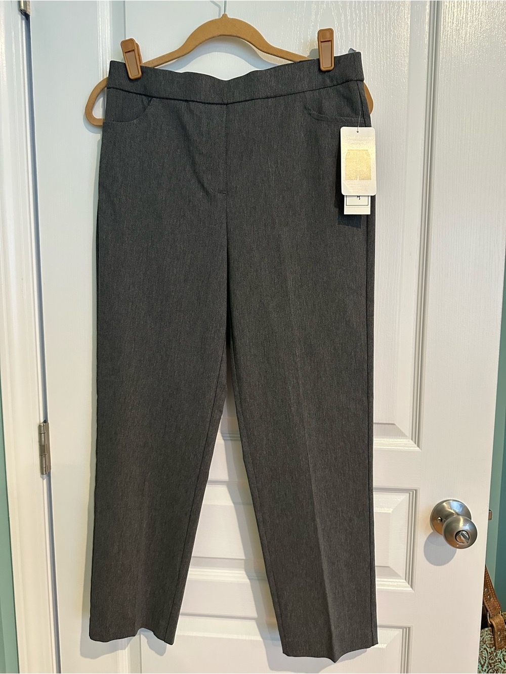 Alfred Dunner Charcoal Gray Dress Pants NWT 6p